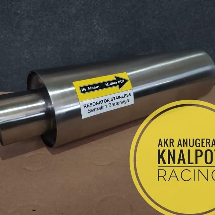 Resonator knalpot mobil ukuran inlet 2,5 inc