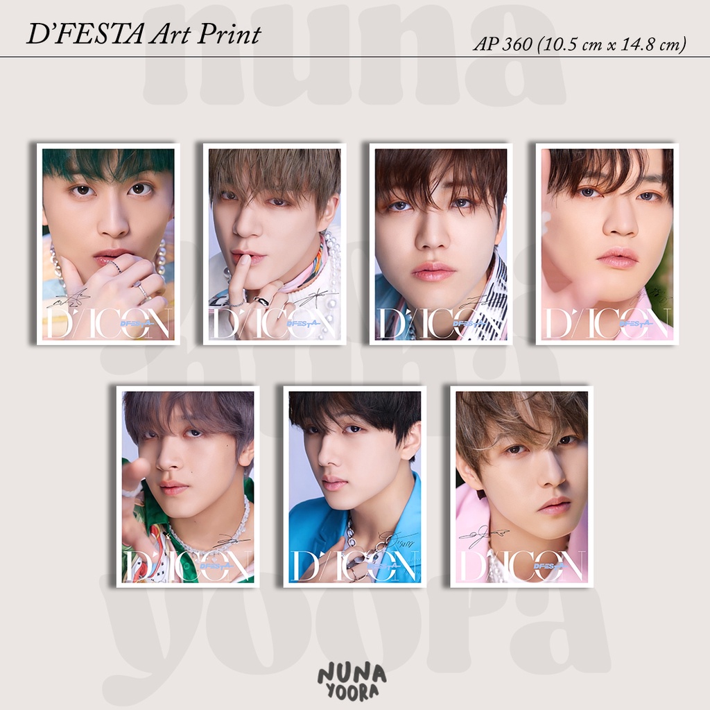 NCT Dream D'festa Art Print Wall Decor Postcard Hiasan Dinding KPOP POSTER photocard