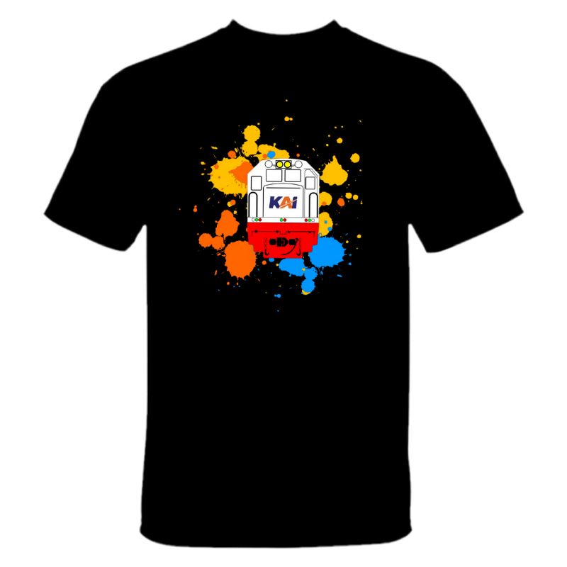 KAOS KERETA API DEWASA S-XXXL LOKOMOTIF KERETA API RAILFANS PT.KERETA API INDONESIA BUMN BY KAVIN AP