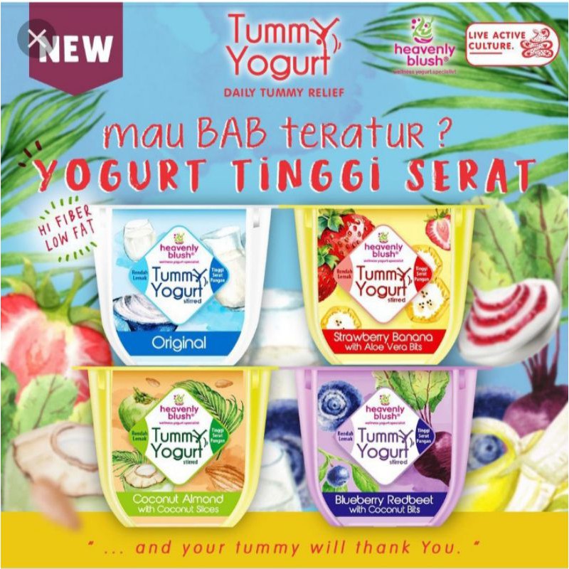 Jual Heavenly Blush Tummy Yoghurt 180Gr Indonesia|Shopee Indonesia