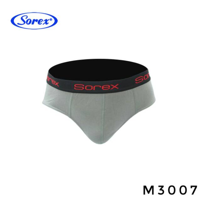 1box Sorex Man M3007 isi 3pcs Celana Dalam Pria Classic Briefs / Cd Cowok Katun M L XL Berkualitas