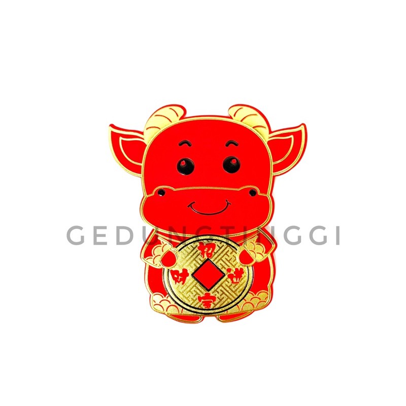 Angpao imlek kerbau 3D 2021 (1 pack isi 3 pcs) beda motif pilih di variasi