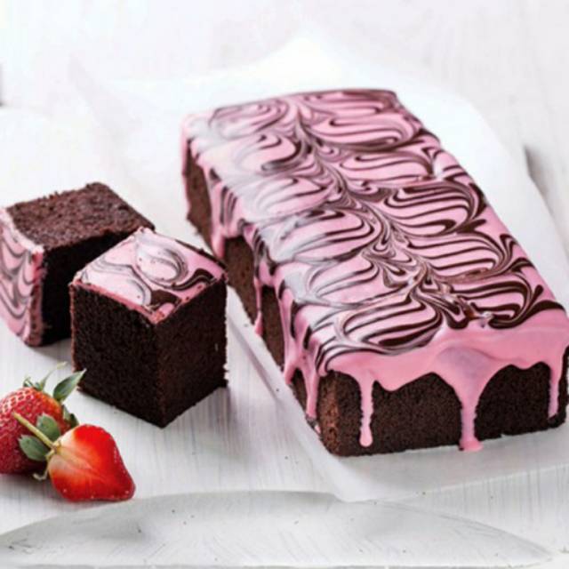 

Brownies kukus Amanda pink marble (KHUSUS JATIM)