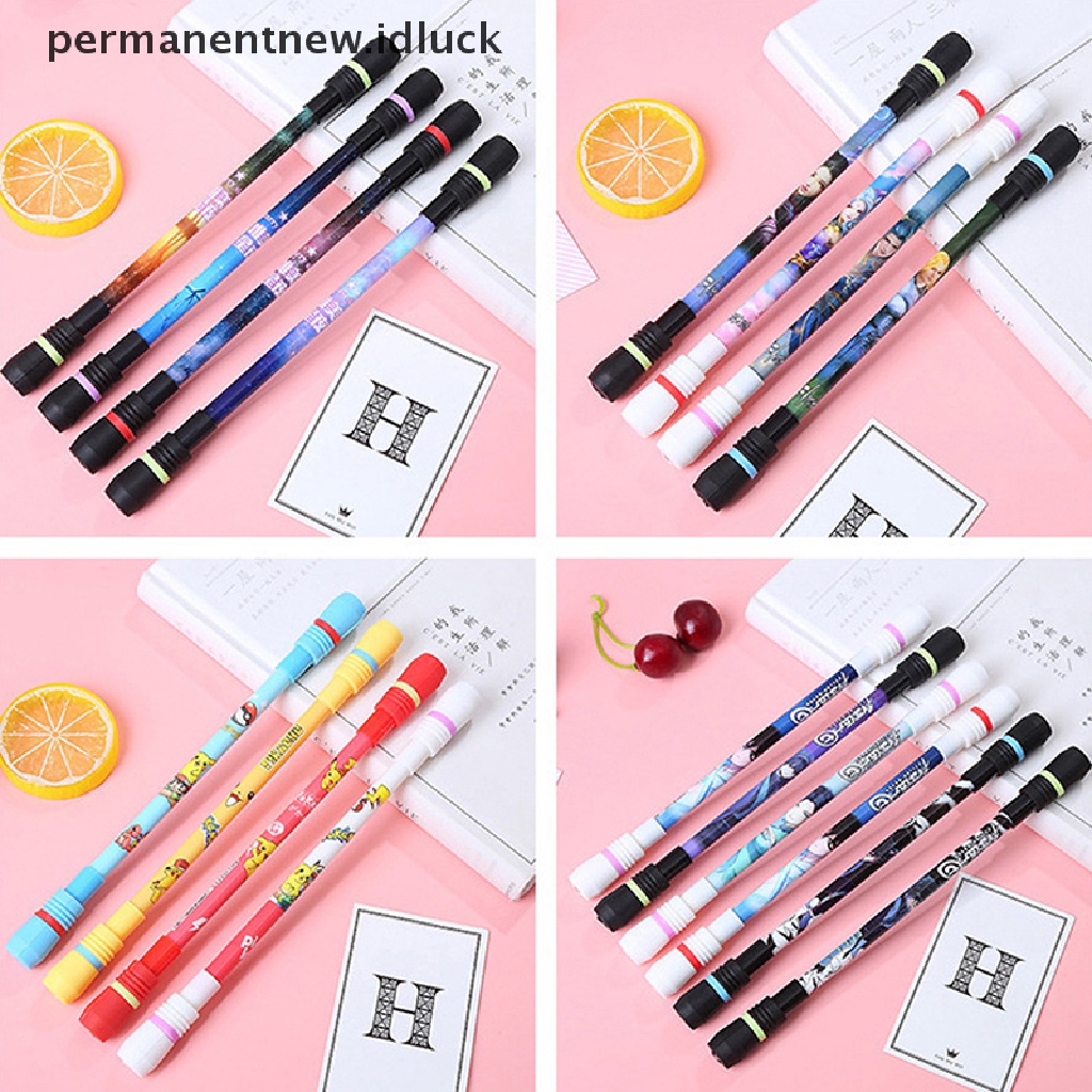 (luckypermanentnew) Pulpen Gel Model Putar Warna Random Kreatif Untuk Hadiah / Mainan Anak (ID)