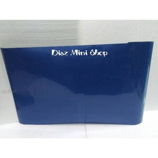 Promo Background Aquarium Gambar Polos Biru Hitam Tinggi 40 Cm