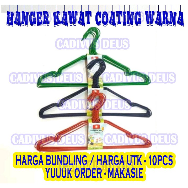 HANGER KAWAT WARNA PER10PCS