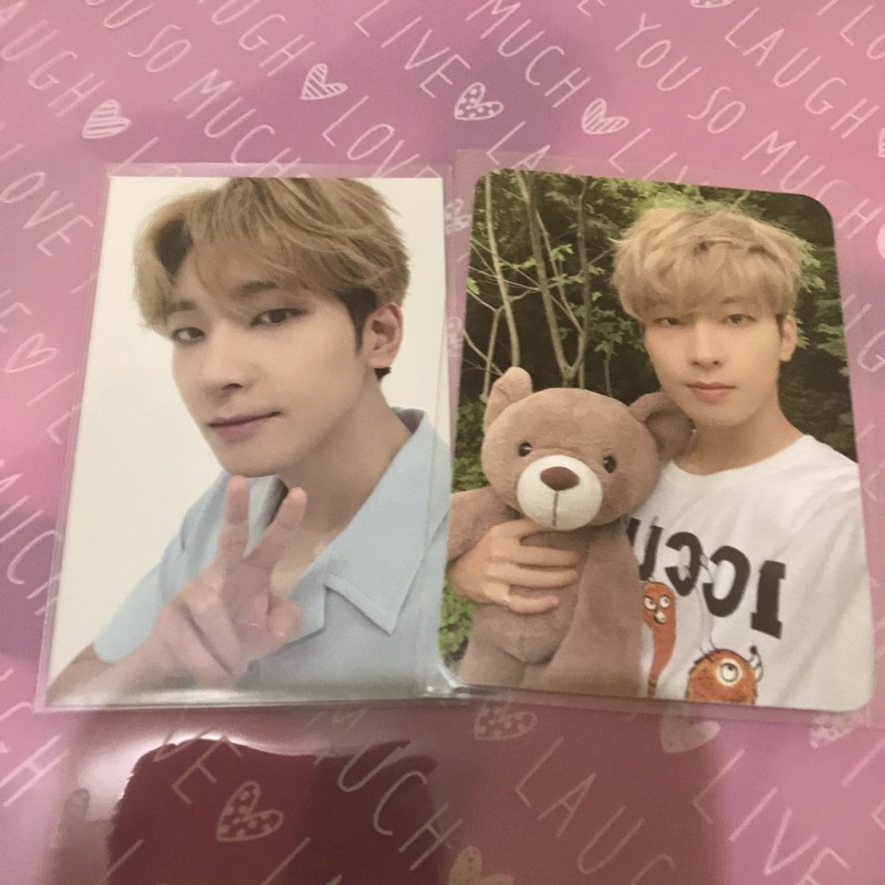 PHOTOCARD DICON TEDDY BEAR WONWOO & TRADING CARD T-SHIRT CARATLAND 2021