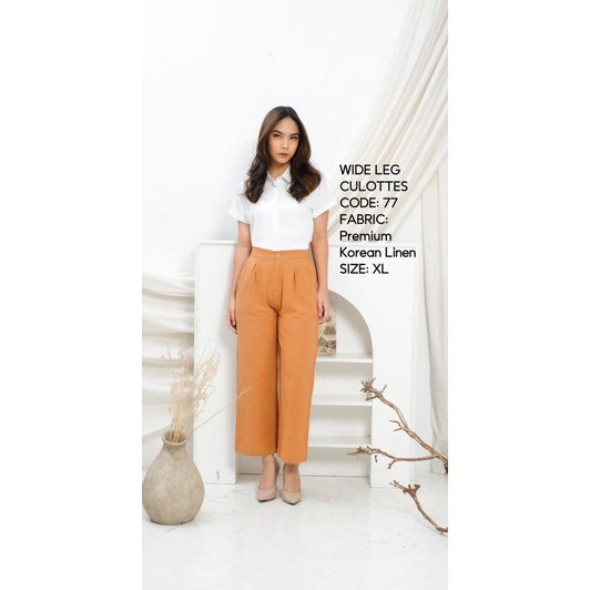( celana linen )Pakaian wanita-celana kulot-celana linen-celana cringkel-celana import-celana linen 