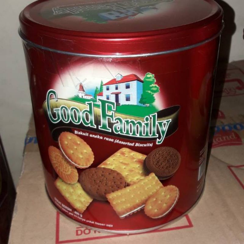 GOOD FAMILY Biskuit 400gr klg Assorted |Kue Kaleng Promo | Bisa COD | Paket THR