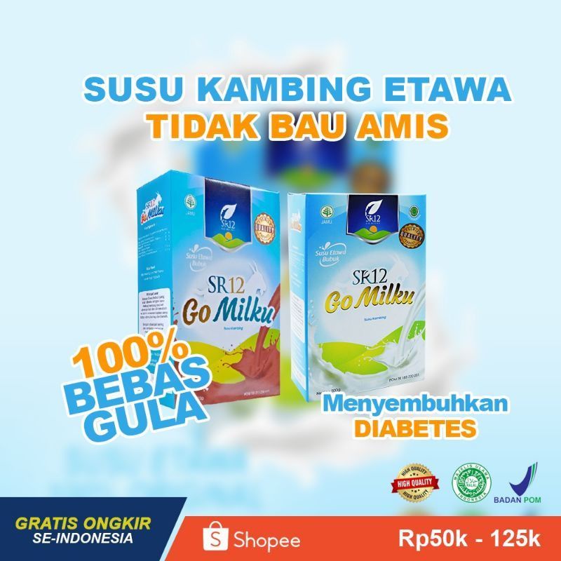 

SR12 GoMilku Susu Kambing Etawa Menjaga Imunitas, Kesehatan Tulang, Mengatasi Kolestrol, Diabetes, Jantung