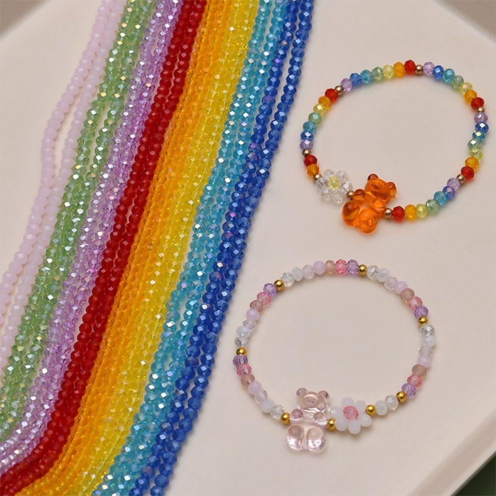 Needway Manik-Manik Dengan Lubang Warna-Warni Kalung Membuat Kerajinan Tangan Perhiasan DIY