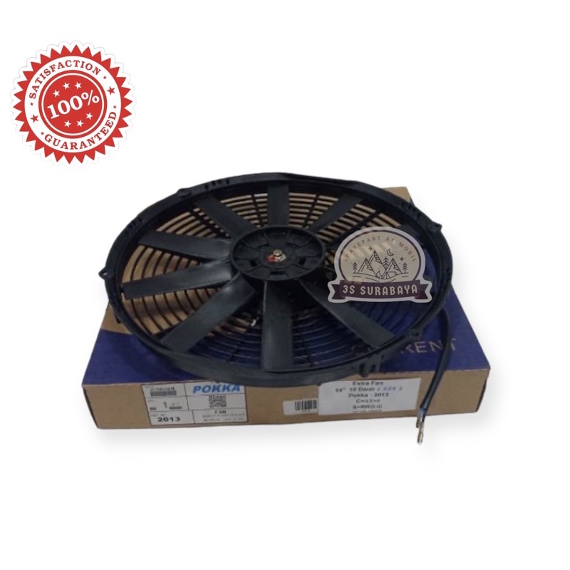 Extra fan Universal 14 inchi 10 Daun 12 Volt