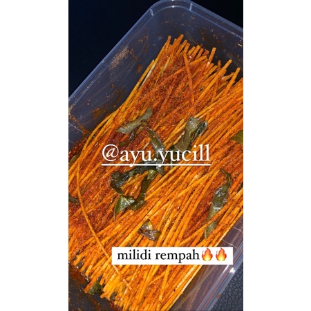 

MIE LIDI REMPAH (pedas)
