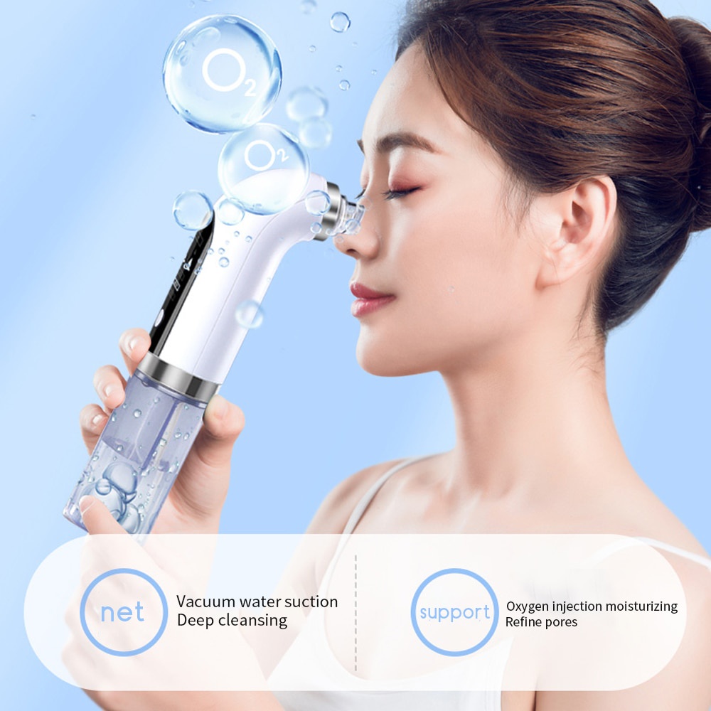 SaLorie Blackhead Remover Pore Vacuum Cleaner Upgraded Blackhead Vacuum Rechargeable Face Vacuum Comedone Extractor Tool for Blackhead D00161