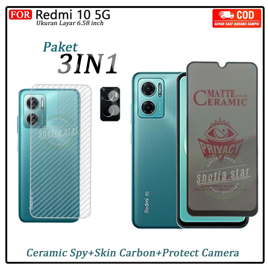 3IN1 TEMPERED GLASS MATTE REDMI 10 5G NOTE 12 4G 5G NOTE 12 PRO 5G NOTE 10S NOTE 10 4G NOTE 11 4G TG LAYAR ANTI GLARE KACA FULL COVER