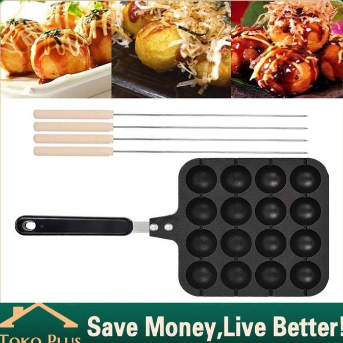 ~~~~~] Takoyaki Panci Piring Memasak Kue Octopus Ball Maker