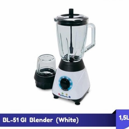 MIYAKO Blender Plastik 1.5 Liter BL 51 GI - Garansi Resmi 1 Tahun