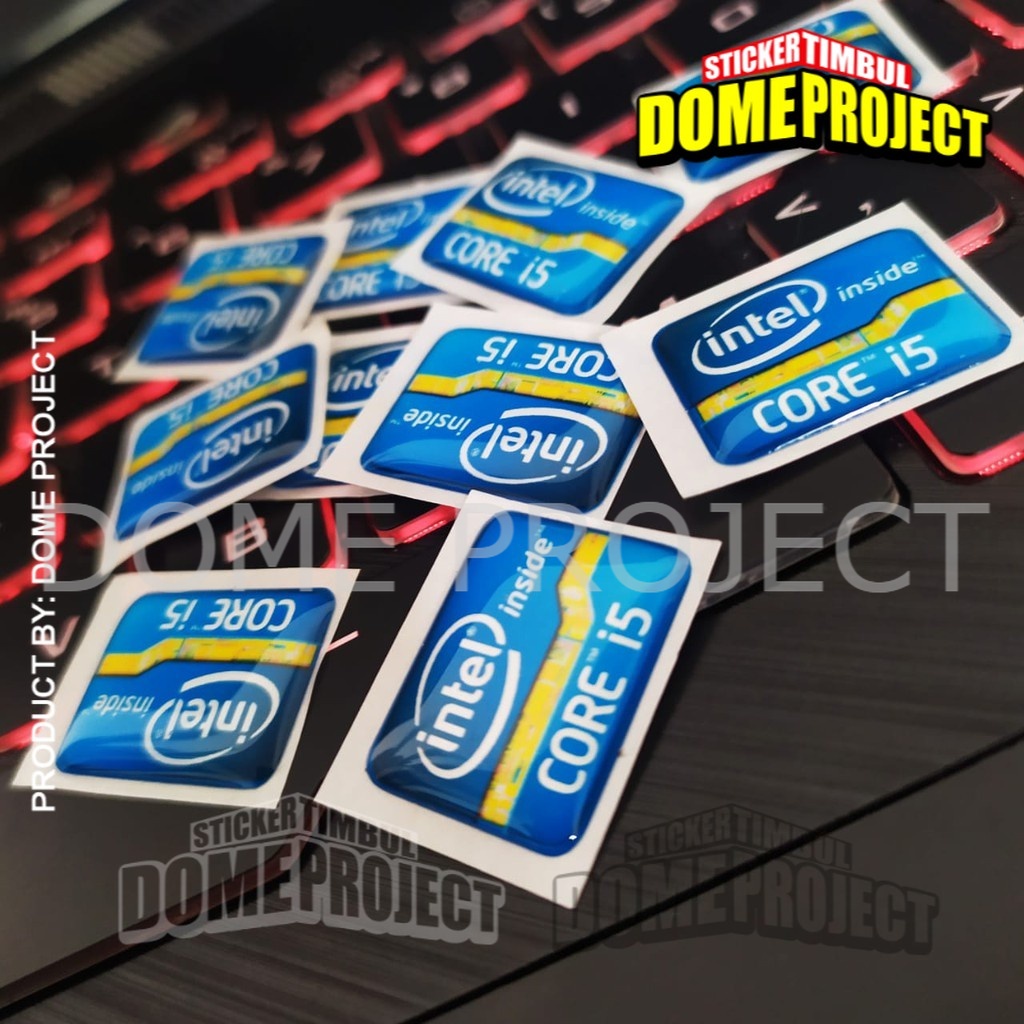 INTEL CORE i5 GEN 2 STIKER TIMBUL LENTUR STIKER STIKER PC STIKER PROCESSOR