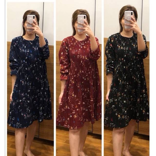 Tunik Plisket Lidi Jumbo