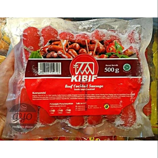 

Kibif sosis coctail merah