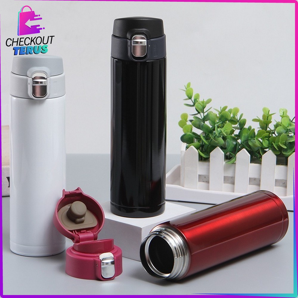 CT C310 Termos Air Panas Termos Stainless 500ml Perlengkapan Air Minum Thermos Air Panas Polos Vacuum Flask