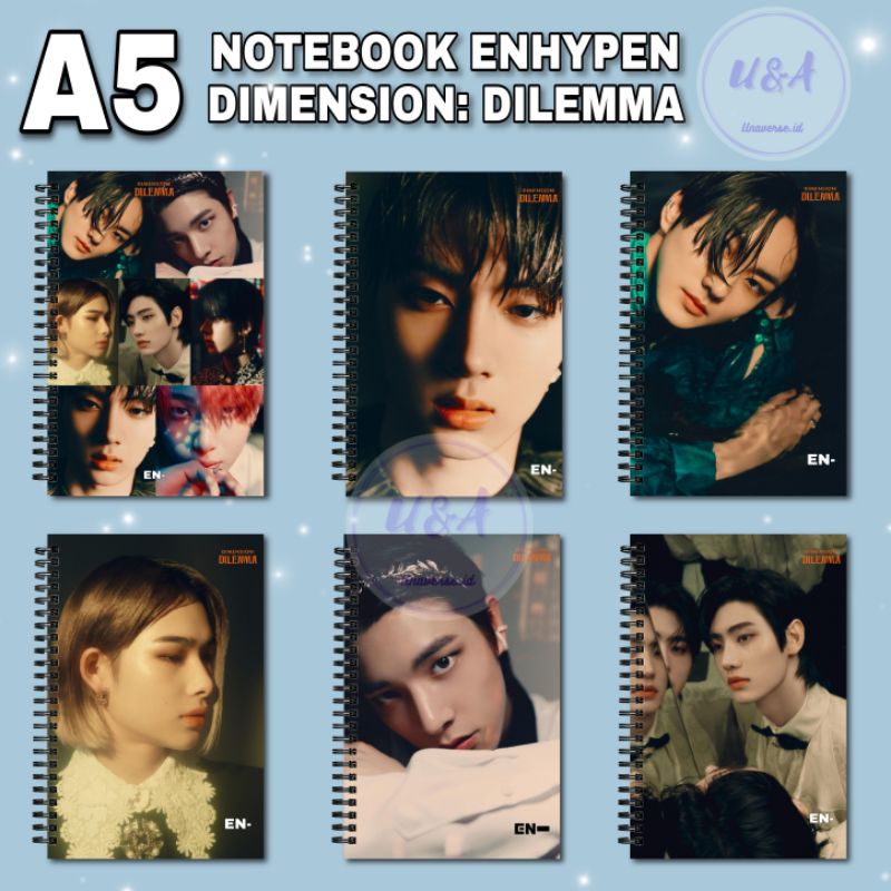 

[COD] NOTEBOOK A5 ENHYPEN DIMENSION: DILEMMA SCYLLA Ver. Jay Jake Sunghoon Buku Murah