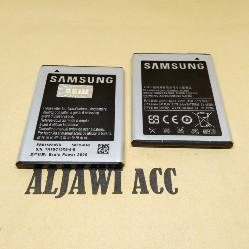 Baterai Batre Bateray Samsung Galaxy Note 1 EB615268VU Original Battery Hp