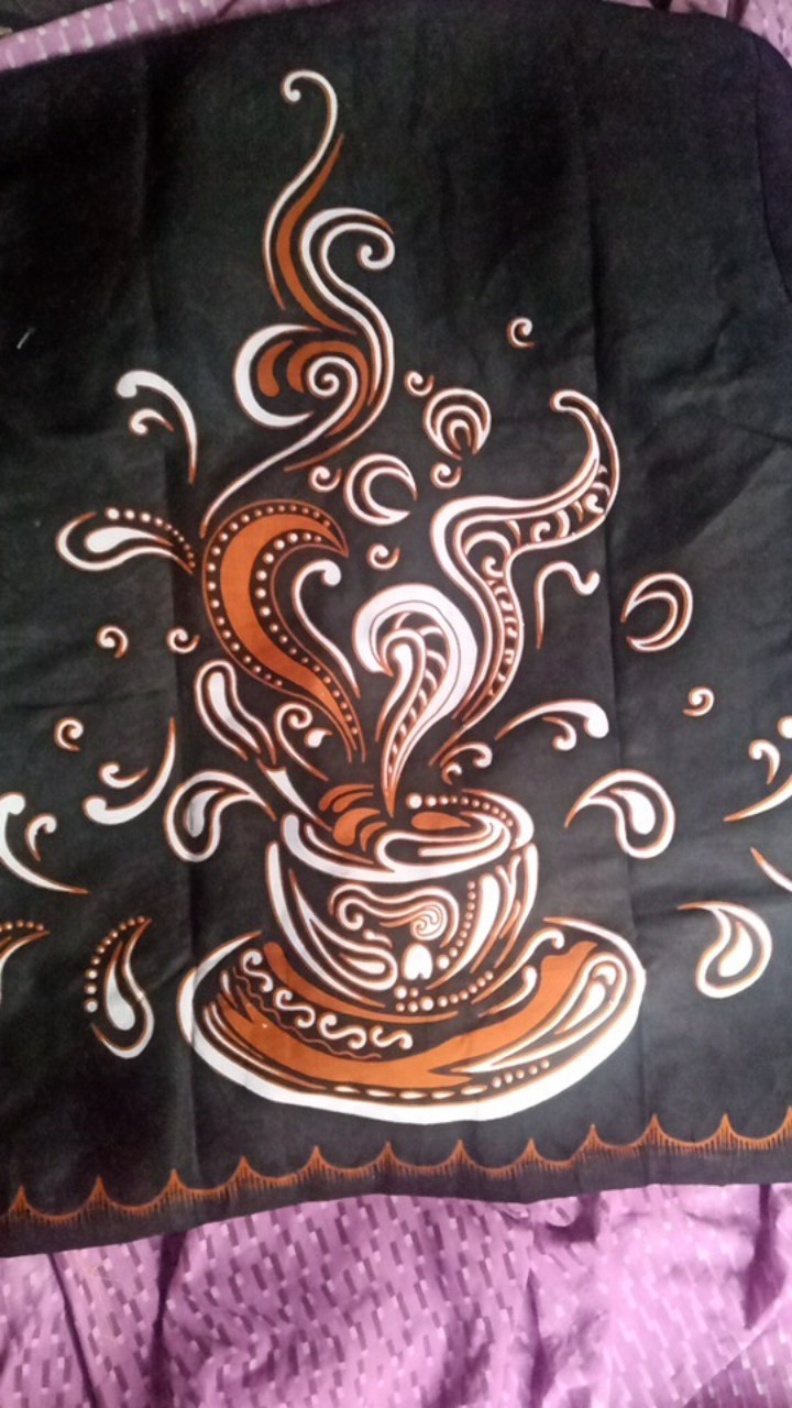 Setelan Clana Sarung, Baju Koko Batik Solo Modern Lengan Pendek Dan Panjang Kopi Hitam Batik Solo
