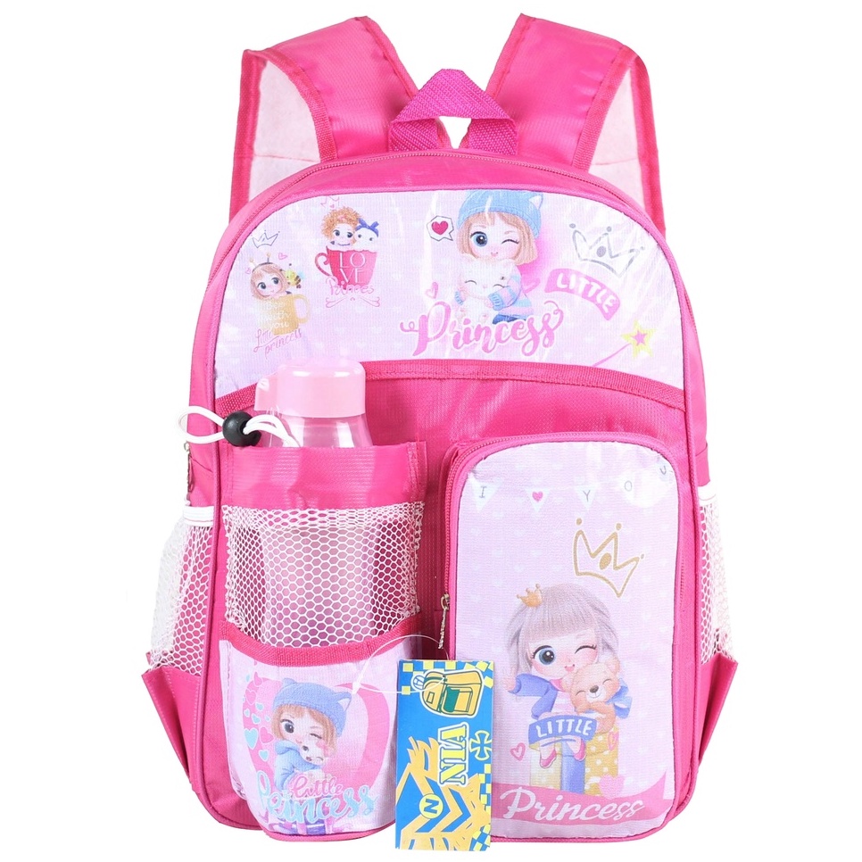 Promo Tas Botol Anak Ransel Gendong Playgroup PAUD KB TK Keren Bagus Gambar Kartun Cartoon Karakter