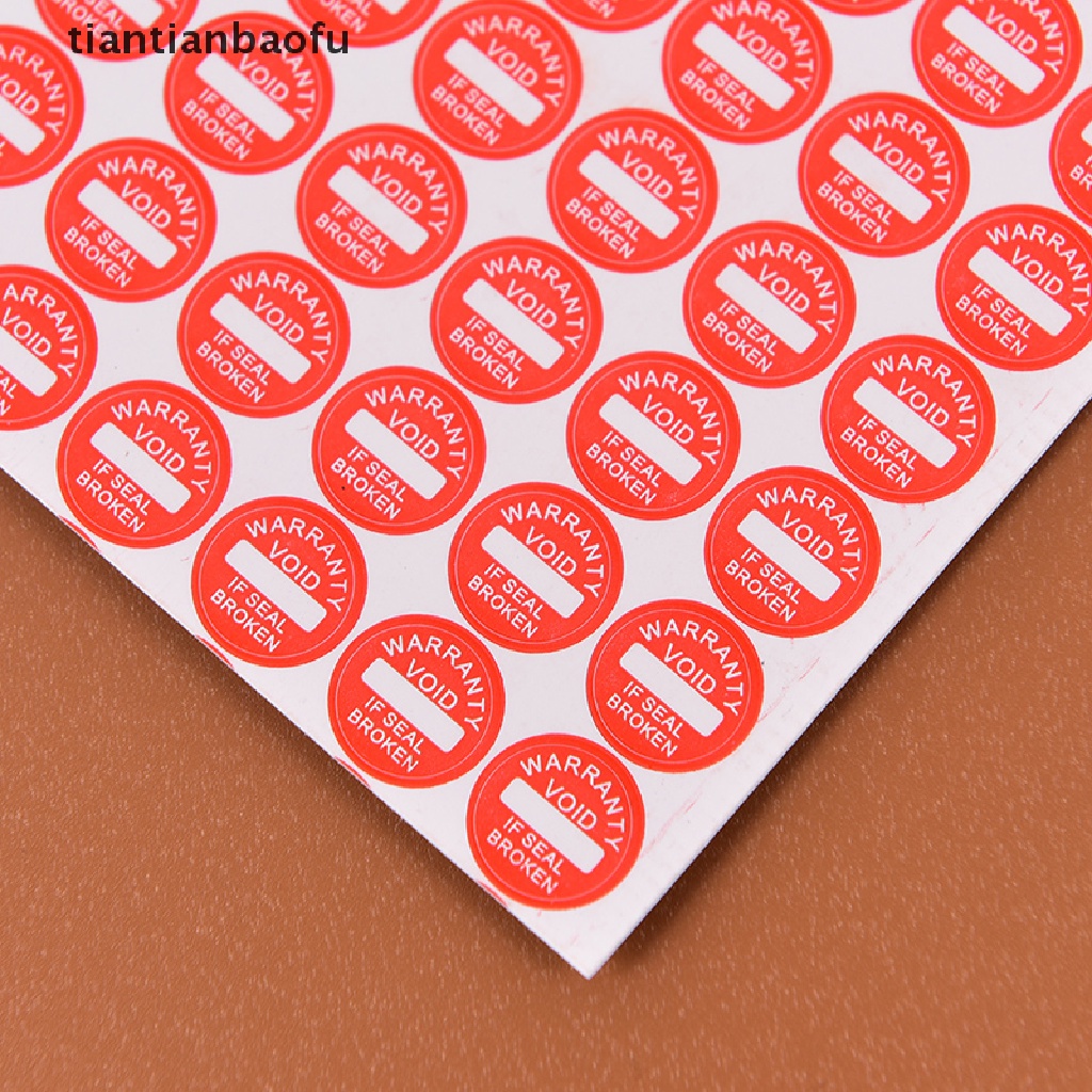 208pcs Stiker label universal Garansi fragile Ukuran 10mm