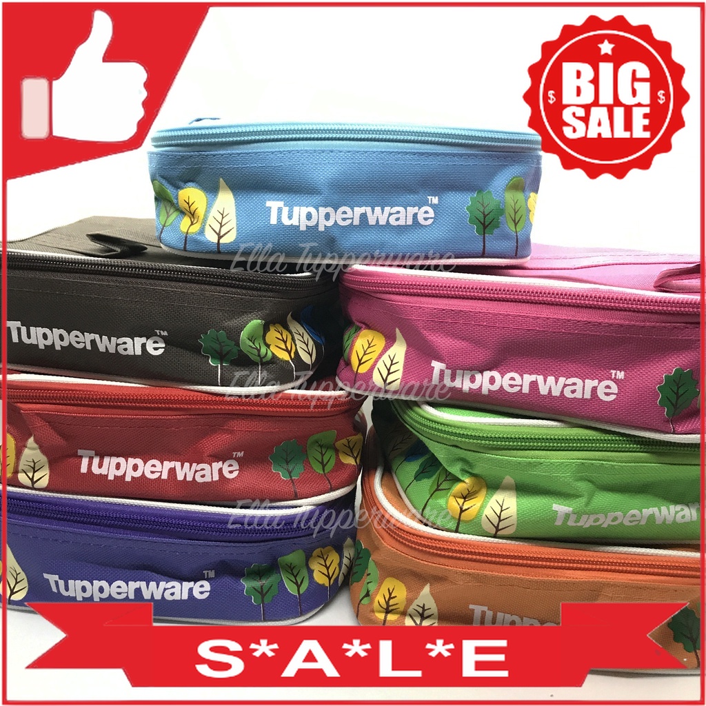 Tupperware Tas Lolly Tup Tas Bekal Makan Lolly Tup motif bunga Tupperware Original