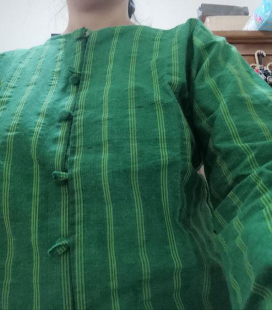 Blouse Lurik Blus Batik Kerja Wanita Unik Etnik Atasan Baju Murah Laris Solo Kekinian