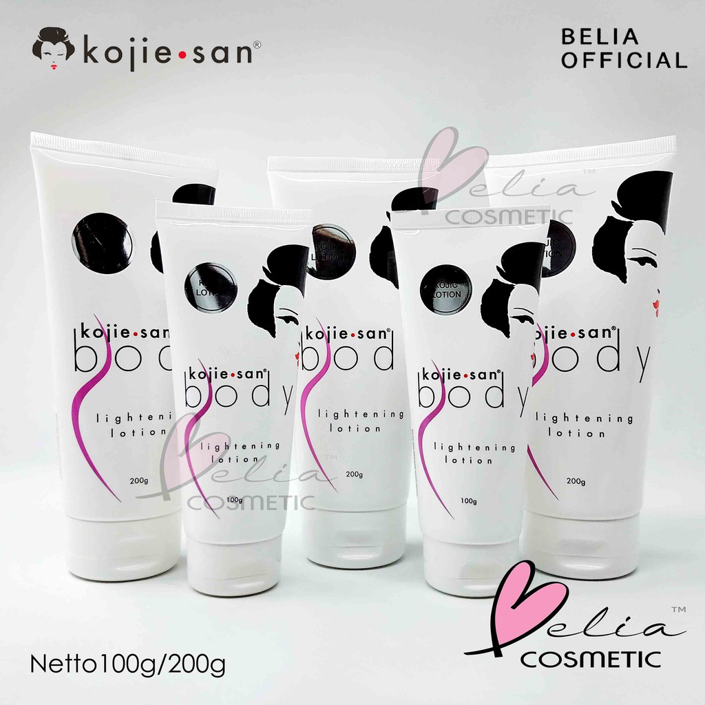 ❤ BELIA ❤ KOJIE SAN Lightening Body Lotion 100g 200g | kojic kojiesan hand body pemutih pencerah