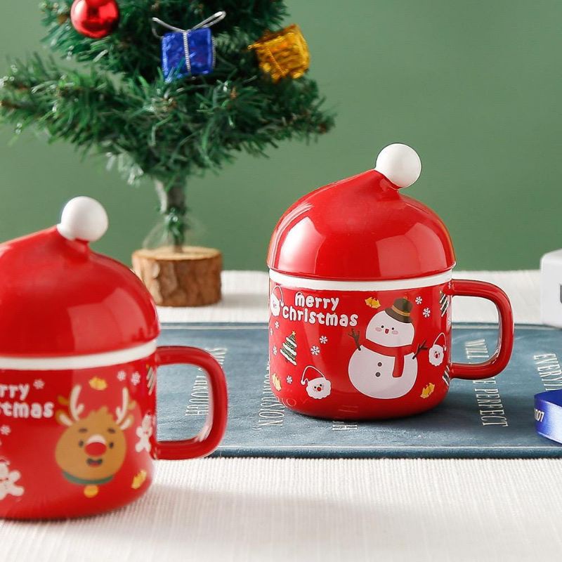 

MUG SANTA HAT LID 300ML / CHRISTMAS EDITION GIFT SET /TUKAR KADO NATAL TAHUN BARU