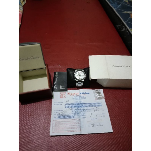 Jam tangan pria Alexandre Christie 6382MC Second / Bekas Fullset sampai nota