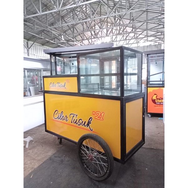 gerobak dorong cilor tusuk