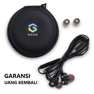 GOON Original Earphone In-Ear Stereo 4D Super Bass dengan Mic Kabel Jack 3.5mm