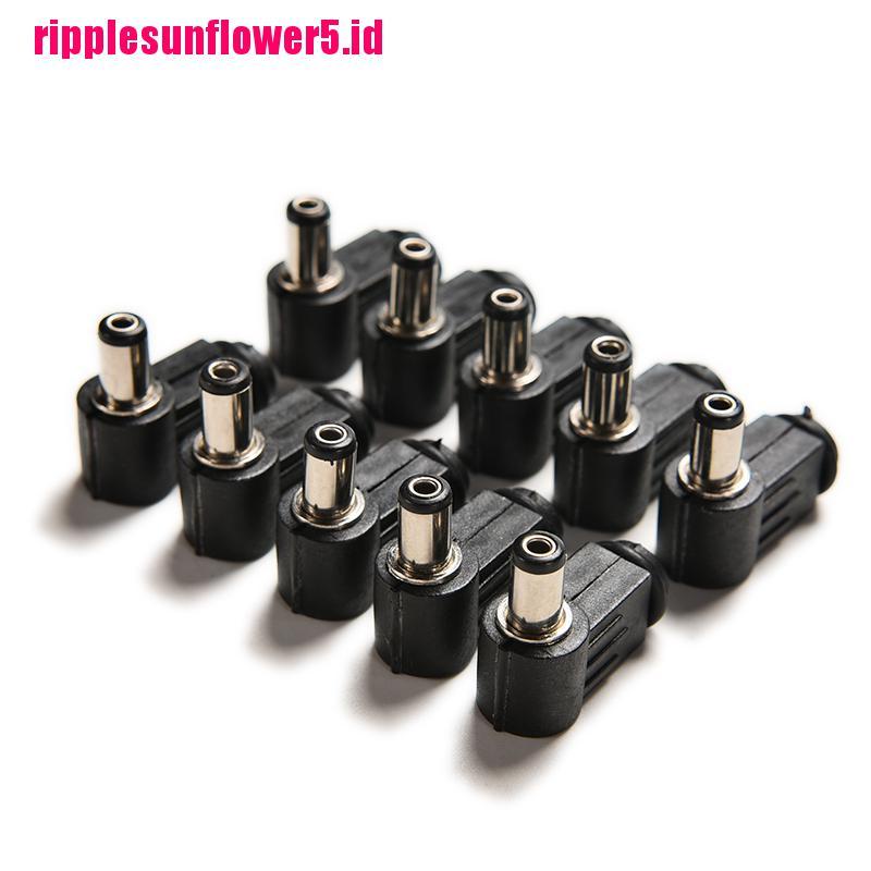 10pcs Konektor Male Power Plug DC Sudut Kanan 2.1x5.5mm