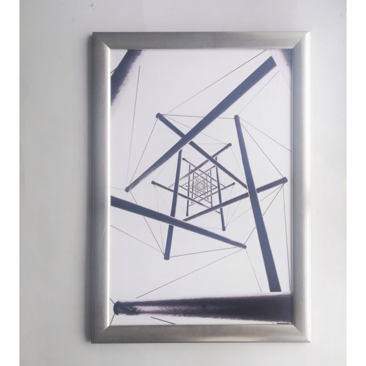 Pigura Foto 16rs 40x60 Silver minimalis