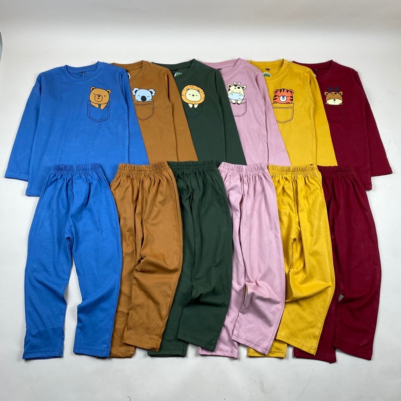 PINEAPPLE KIDS - Setelan Panjang Anak Basic Sablon