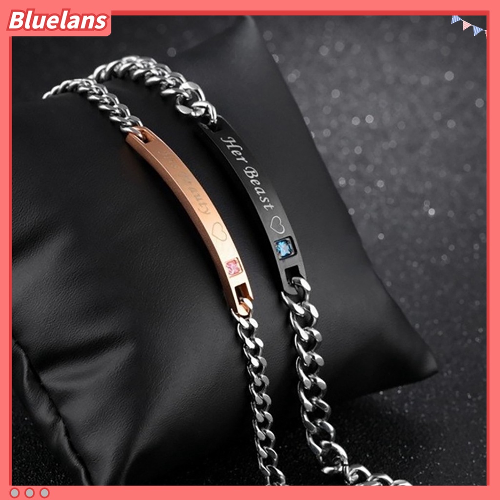 2pcs / Set Gelang Rantai Tangan Portabel Bahan Alloy Untuk Dekorasi Rumah