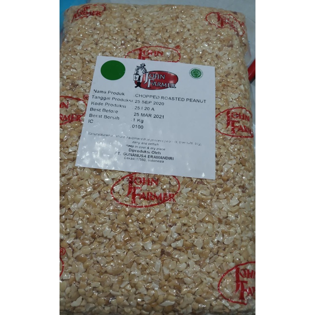 

Kacang Cincang John Farmer 1Kg/chopped peanut Jhon Farmer