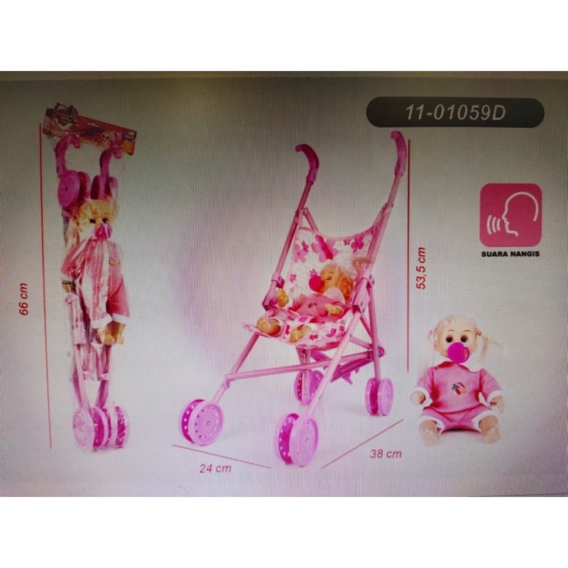 MAINAN TROLI BAYI MURAH TROLI BAYI DOT BISA NANGIS