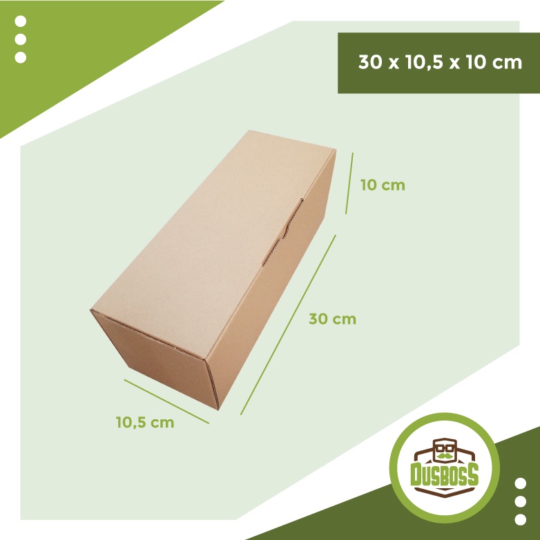 

Kardus karton uk.30 x 10,5 x 10 cm - Die Cut - kue / roll cake / multifungsi / aksesoris