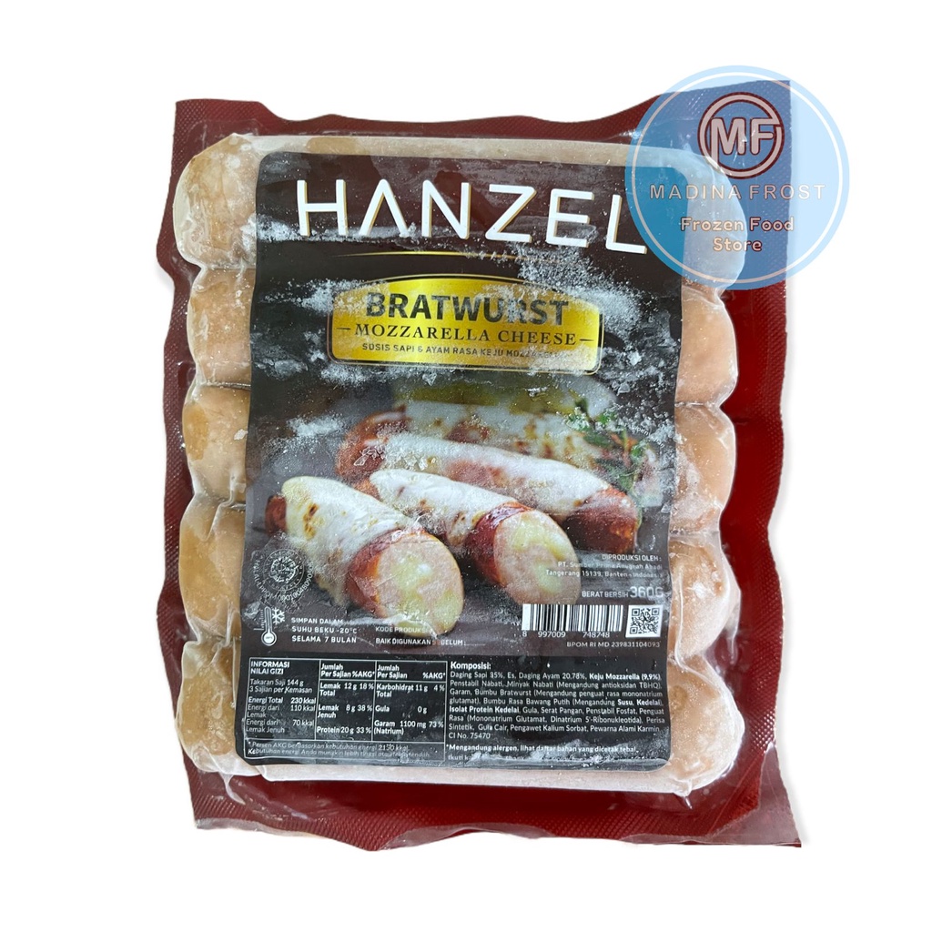 HANZEL SOSIS MOZARELLA, COCKTAIL, GARLIC DAN BLACKPEPPER