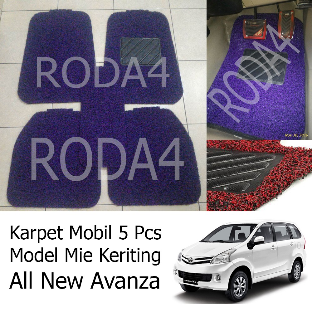 Karpet Mobil / Car Carpet / Floor Mats Universal Model Mie Keriting All New Avanza