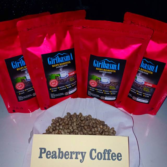 

Kopi Robusta-GiriBasma-100gr-Kopi Cilacap-Roast Coffee-Peaberry Roast-Kopi Lanang