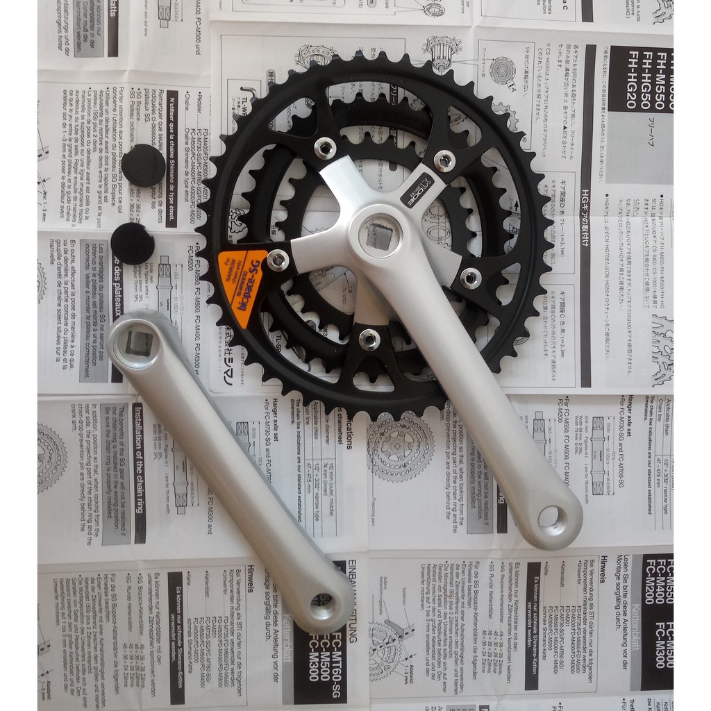 Crank Shimano Exage 300LX Chainring Oval 48T JAPAN