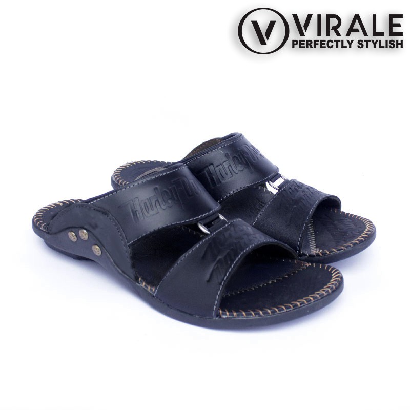 Sandal Pria Kulit Asli - Sandal Selop Pria - Sandal 100% Kulit Asli