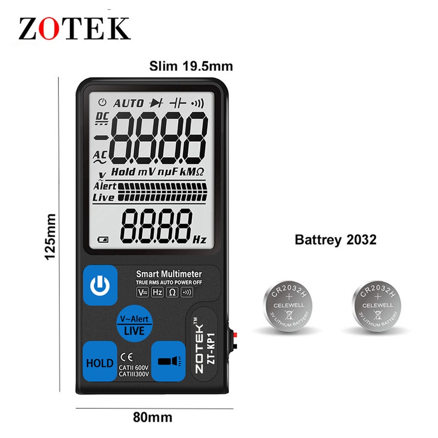 Smart Multimeter True Rms Auto Power Off NCV Frequensy